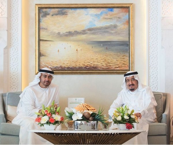 King Salman receives Sheikh Mohamed Bin Zayed, Moroccan king