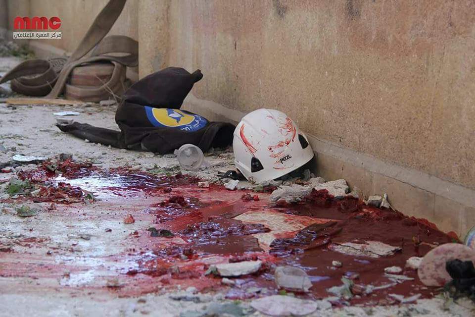 Syria: White Helmets center destroyed by Assad airstrikes on Idlib