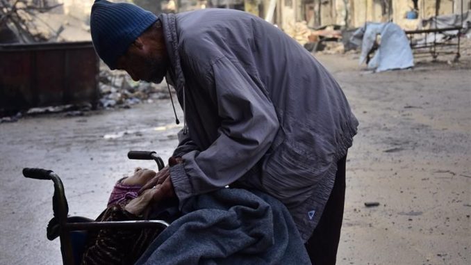 Aleppo: Woman's death in Wheelchair shames the world