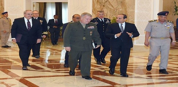 General Frank McKenzie with Sisi in Egypt