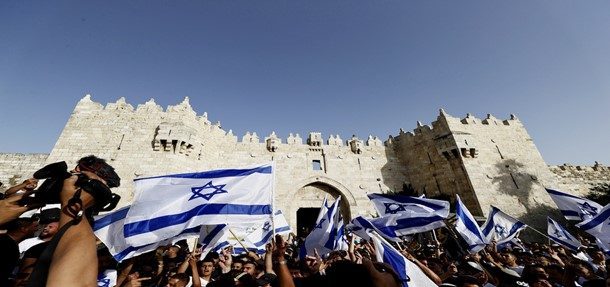 Racist Israeli flag march